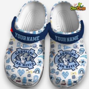 Personalized Carolina Tar Heels NCAA Sport Clogs - Image 3