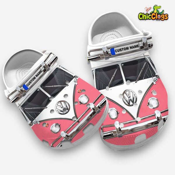 personalized-vw-camperan-sunkissed-coral-color-clogs-shoes-1_oubsda