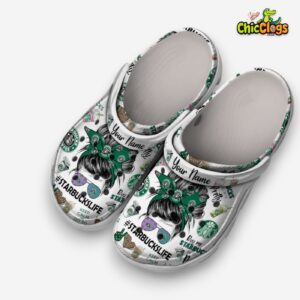 Personalized White Clogs Starbucks Life Unisex Slippers - Image 1