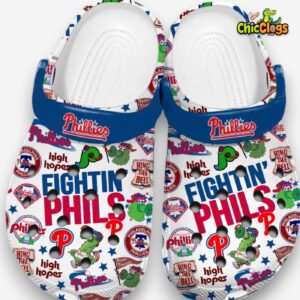Philadelphia Phillies MLB Baseball Team Sport Crocs For Kids & Adults - Image 3