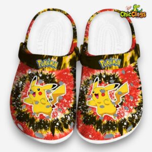 Pikachu Pokemon Radiant Burst Effect Classic Crocs - Image 3