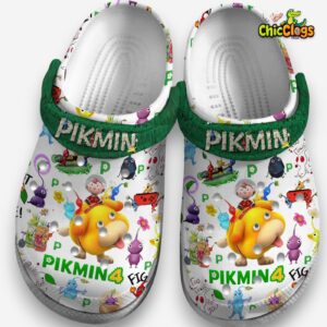 Pikmin 4 Nintendo Switch Game 3D Printed Classic Crocs Shoes - Image 3