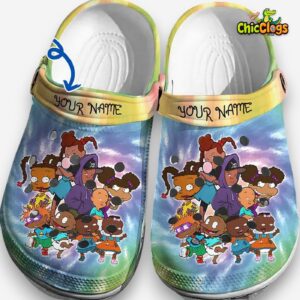 Playing Musical Instrument The Murfs Purple Classic Crocs - Image 1