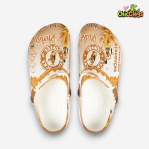 Pluto Starbucks Coffee 3D Printed Classic Crocs Shoes - Image 4