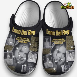 Pretty Lana Del Rey Music Classic 3D Printed Classic Crocs Shoes - Image 3