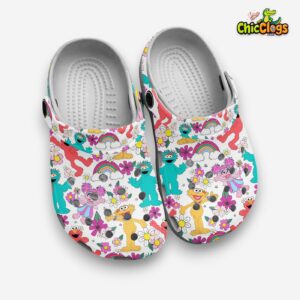 Quirky The Muppet Show Colorful Cartoon 3D Printed Classic Crocs Shoes - Image 2