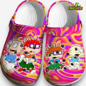 Rugrats Adventure Step Into Nostalgia With Rugrats 3D Printed Classic Crocs Shoes - Image 1