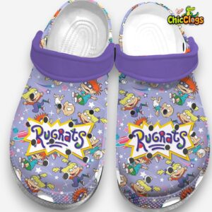 Rugrats Chill Emotion Light Blue Ocean Unisex Crocs Clog Shoes - Image 1
