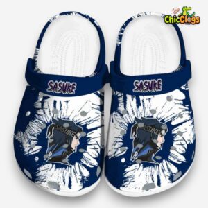 Sasuke Splatter Graphics Classic Crocs - Image 3