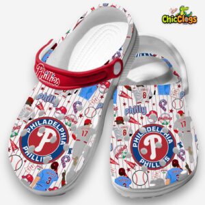 Soft & Comfortable Clogs Philadelphia Phillies MLB Baseball Slippers - Image 1