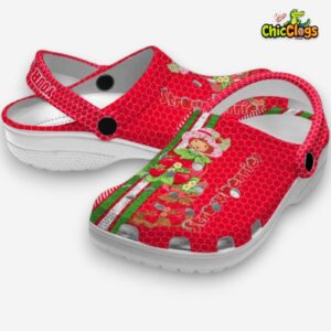Soft & Durable Clogs Strawberry Shortcake Red Slippers - Image 1