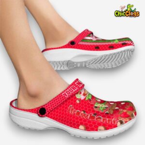 Soft & Durable Clogs Strawberry Shortcake Red Slippers - Image 2
