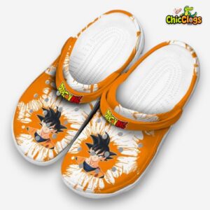 Son Goku Dragon Ball Splatter Graphics 3D Printed Classic Crocs Shoes - Image 1
