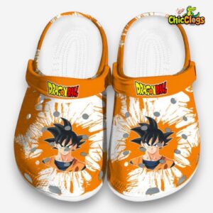 Son Goku Dragon Ball Splatter Graphics 3D Printed Classic Crocs Shoes - Image 3