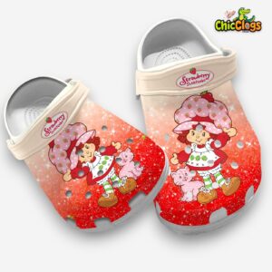 Strawberry Short And Cute Cat Glitter Clogs Shoes - Image 3