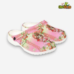 Strawberry Shortcake Starbucks 3D Printed Classic Crocs Shoes - Image 1