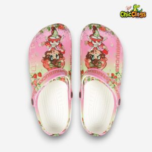 Strawberry Shortcake Starbucks 3D Printed Classic Crocs Shoes - Image 4