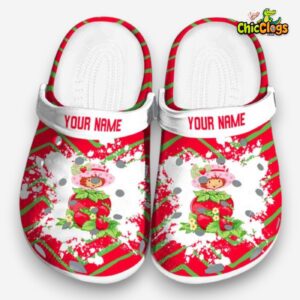 Strawberry Shortcake Zigzag Pattern Crocs For Kids & Adults - Image 3