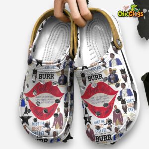 Stylish White Slippers Hamilton Musical Movie 3D Printed Classic Crocs Shoes - Image 2