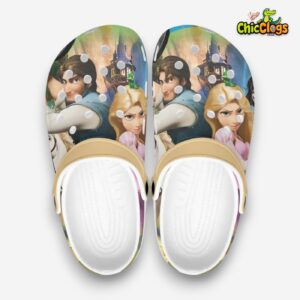 Tangled Princess Rapunzel And Flynn Rider Cartoon Classic Crocs - Image 3